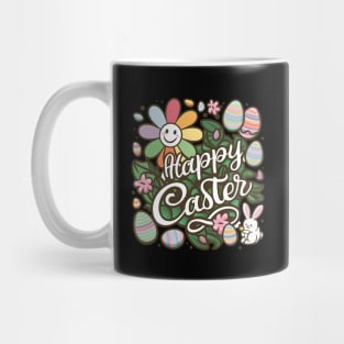 Happy Easter Bunny And Cat And Dog Mom Dad Boys Girls kids Mug